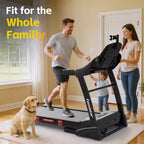 400lbs Capacity Treadmill, Folding Treadmill with 20%Incline, Electric Treadmill with APP Control, 0.6-12MPH, 64+3+3+1Programs, Shock Absorption