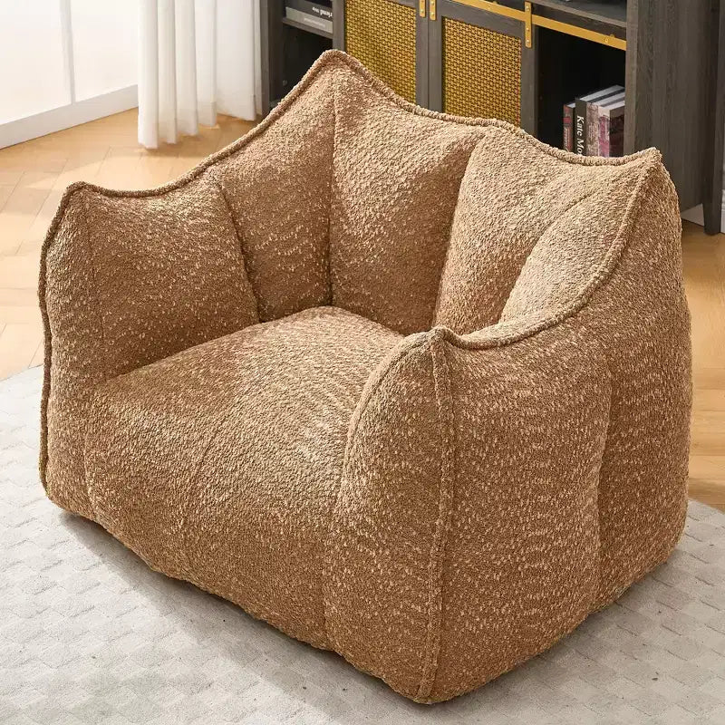 Pouf géant TUYOHW, fauteuil de sol moelleux en mousse haute résilience pour un confort durable, chaise longue paresseuse pour le salon et la chambre à coucher
