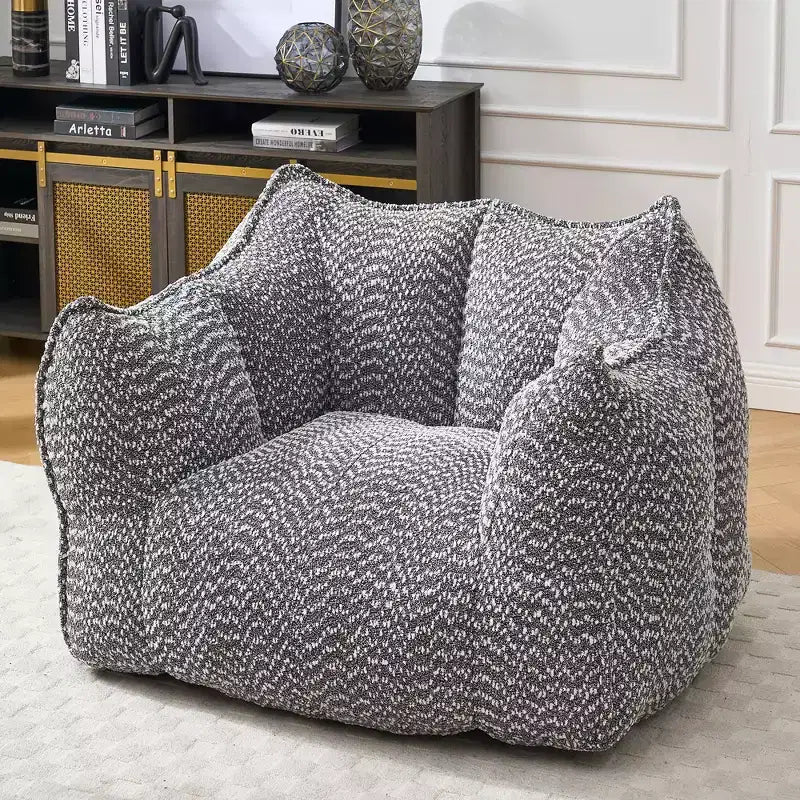 Pouf géant TUYOHW, fauteuil de sol moelleux en mousse haute résilience pour un confort durable, chaise longue paresseuse pour le salon et la chambre à coucher