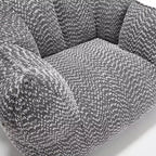 Pouf géant TUYOHW, fauteuil de sol moelleux en mousse haute résilience pour un confort durable, chaise longue paresseuse pour le salon et la chambre à coucher