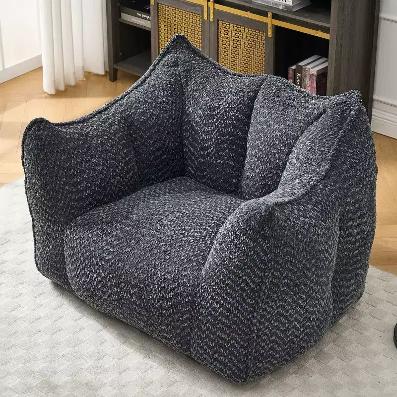 Pouf géant TUYOHW, fauteuil de sol moelleux en mousse haute résilience pour un confort durable, chaise longue paresseuse pour le salon et la chambre à coucher