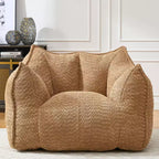 Pouf géant TUYOHW, fauteuil de sol moelleux en mousse haute résilience pour un confort durable, chaise longue paresseuse pour le salon et la chambre à coucher