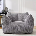 Pouf géant TUYOHW, fauteuil de sol moelleux en mousse haute résilience pour un confort durable, chaise longue paresseuse pour le salon et la chambre à coucher