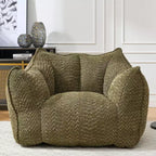 Pouf géant TUYOHW, fauteuil de sol moelleux en mousse haute résilience pour un confort durable, chaise longue paresseuse pour le salon et la chambre à coucher