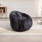 Fauteuil poire dossier haut TUYOHW, canapé de sol durable pour un soutien complet du corps, fauteuil paresseux confortable pour adultes et enfants dans le salon