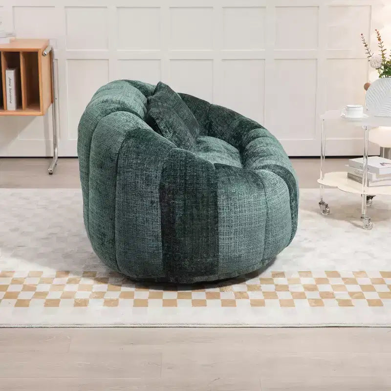 Fauteuil poire dossier haut TUYOHW, canapé de sol durable pour un soutien complet du corps, fauteuil paresseux confortable pour adultes et enfants dans le salon