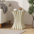 Archaistic Wavy Side Table End Table Accent Table - ModernLuxe