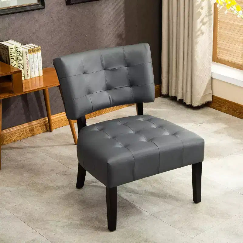 Fauteuil d'appoint capitonné Roundhill Furniture avec assise surdimensionnée