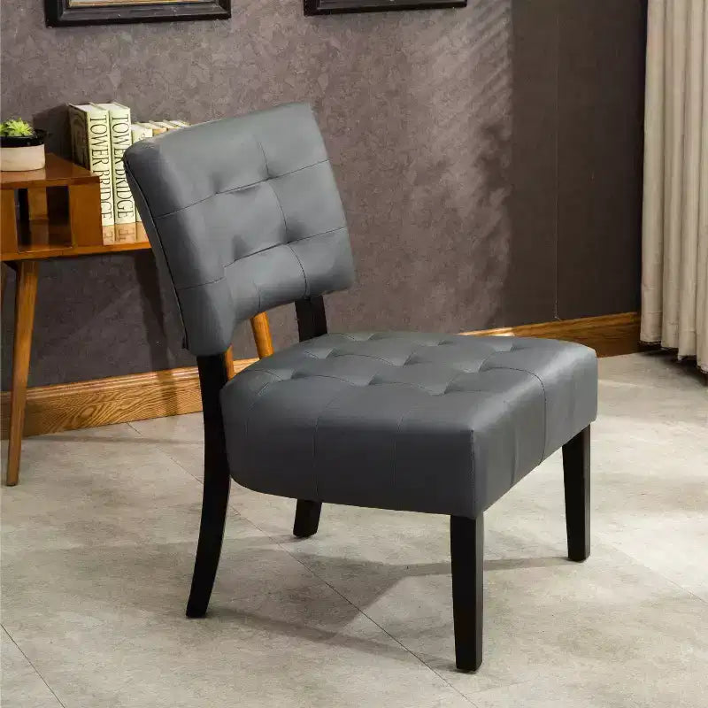 Fauteuil d'appoint capitonné Roundhill Furniture avec assise surdimensionnée