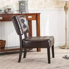 Fauteuil d'appoint capitonné Roundhill Furniture avec assise surdimensionnée