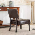 Fauteuil d'appoint capitonné Roundhill Furniture avec assise surdimensionnée