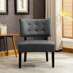 Fauteuil d'appoint capitonné Roundhill Furniture avec assise surdimensionnée