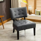 Fauteuil d'appoint capitonné Roundhill Furniture avec assise surdimensionnée