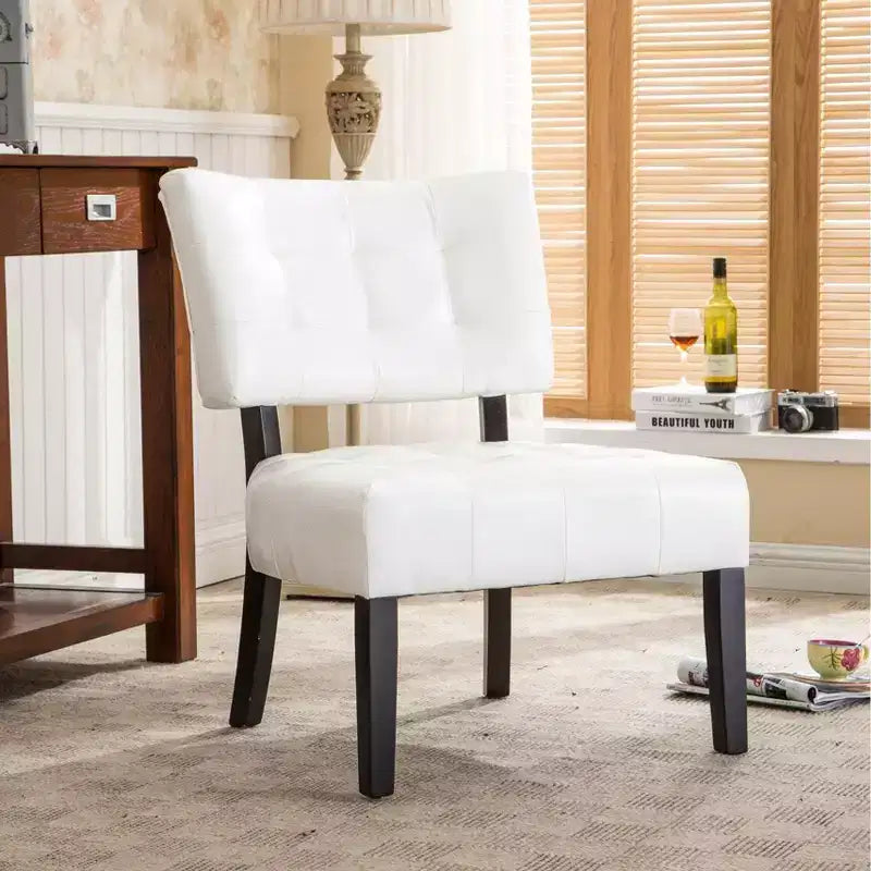 Fauteuil d'appoint capitonné Roundhill Furniture avec assise surdimensionnée