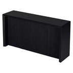 Console d'entrée minimaliste au design ondulé unique, table console moderne de 151,6 cm pour salon, couloir, hall d'entrée et chambre à coucher
