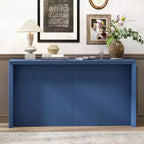 Console d'entrée minimaliste au design ondulé unique, table console moderne de 151,6 cm pour salon, couloir, hall d'entrée et chambre à coucher