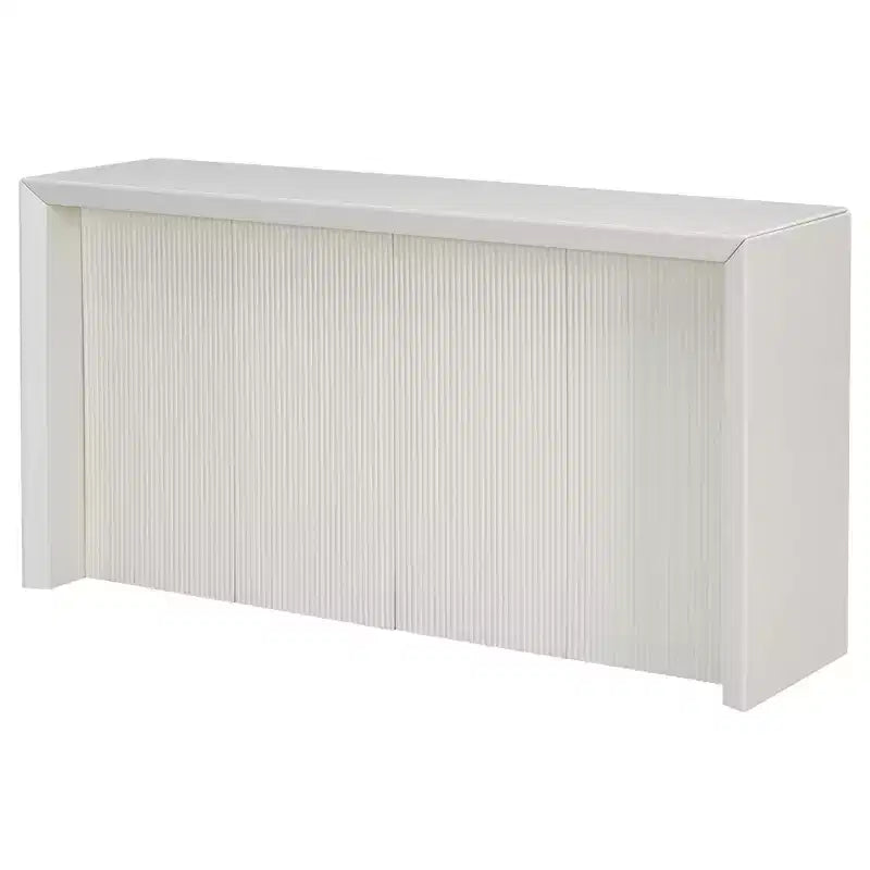 Console d'entrée minimaliste au design ondulé unique, table console moderne de 151,6 cm pour salon, couloir, hall d'entrée et chambre à coucher
