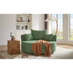 Fauteuil rond pivotant à 360°, avec 3 oreillers, fauteuil de salon, club, chaise longue