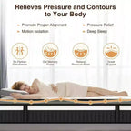 Matelas King Size, Matelas King de 35 cm en boîte, Matelas en mousse à mémoire de forme au gel pour des nuits fraîches, Confort et soutien pour soulager la pression
