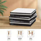 Matelas King Size, Matelas King de 35 cm en boîte, Matelas en mousse à mémoire de forme au gel pour des nuits fraîches, Confort et soutien pour soulager la pression