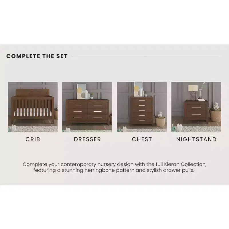 Commode à 6 tiroirs Kieran Child Craft pour chambre de bébé ou d'enfant, grand espace de rangement, kit anti-basculement inclus pour éviter le basculement, non toxique, finition sécuritaire pour bébé