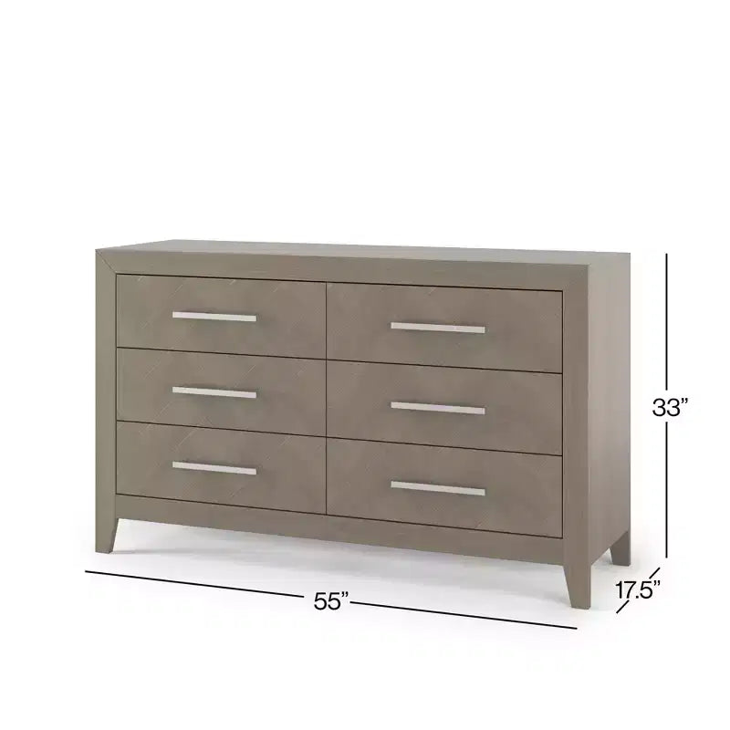 Commode à 6 tiroirs Kieran Child Craft pour chambre de bébé ou d'enfant, grand espace de rangement, kit anti-basculement inclus pour éviter le basculement, non toxique, finition sécuritaire pour bébé