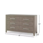 Commode à 6 tiroirs Kieran Child Craft pour chambre de bébé ou d'enfant, grand espace de rangement, kit anti-basculement inclus pour éviter le basculement, non toxique, finition sécuritaire pour bébé