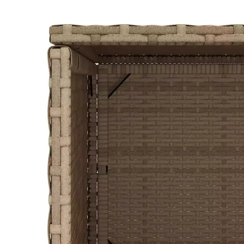 vidaXL Armoire de rangement de terrasse Organisateur d'outils Meuble d'extérieur en résine tressée