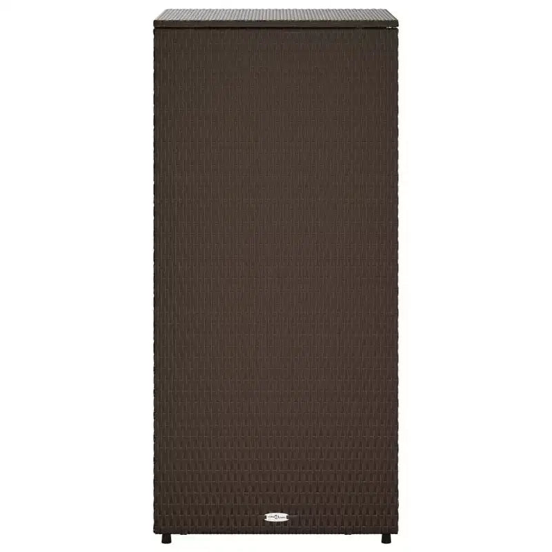 vidaXL Armoire de rangement de terrasse Organisateur d'outils Meuble d'extérieur en résine tressée