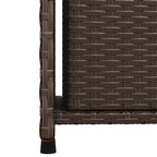 vidaXL Armoire de rangement de terrasse Organisateur d'outils Meuble d'extérieur en résine tressée