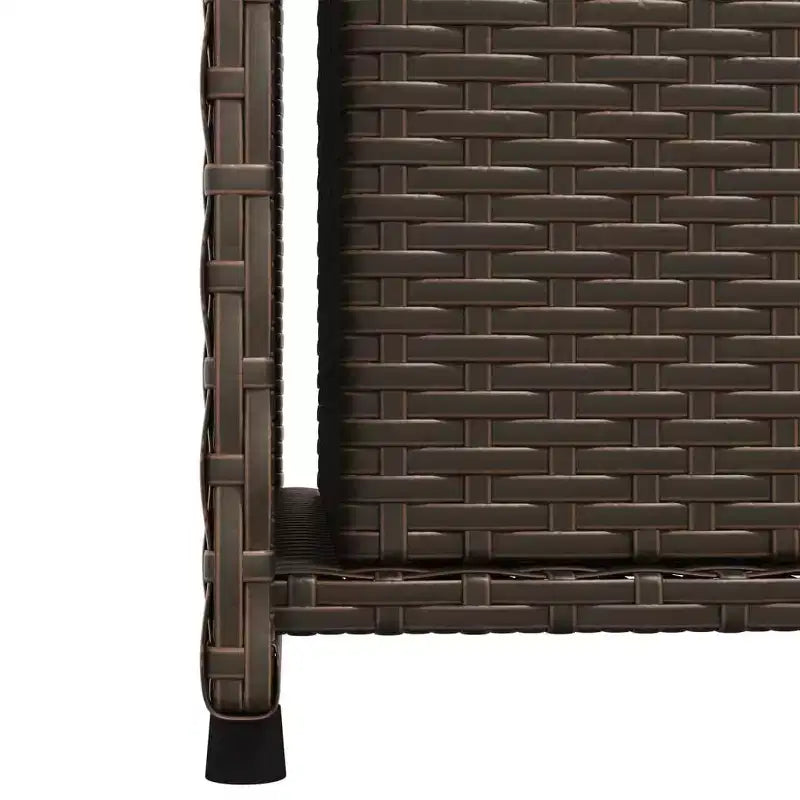 vidaXL Armoire de rangement de terrasse Organisateur d'outils Meuble d'extérieur en résine tressée