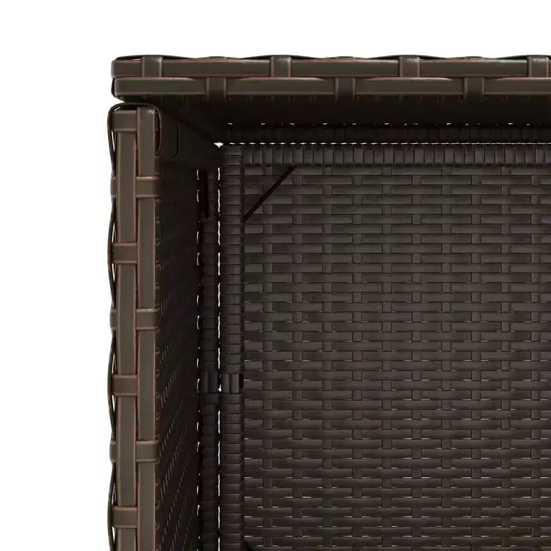 vidaXL Armoire de rangement de terrasse Organisateur d'outils Meuble d'extérieur en résine tressée