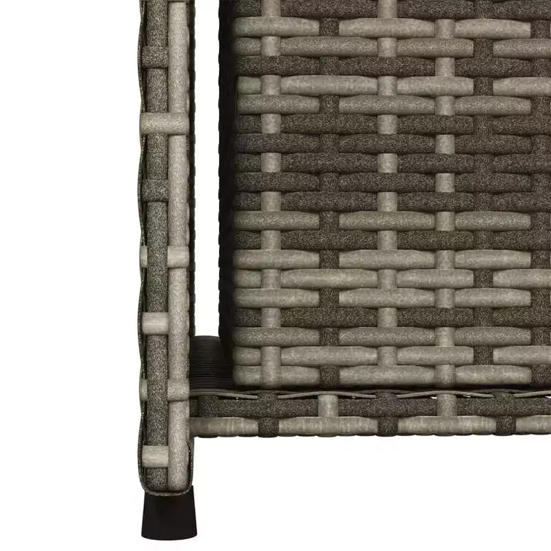 vidaXL Armoire de rangement de terrasse Organisateur d'outils Meuble d'extérieur en résine tressée