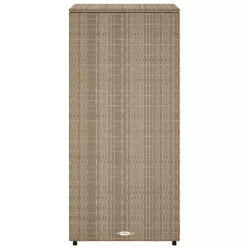 vidaXL Armoire de rangement de terrasse Organisateur d'outils Meuble d'extérieur en résine tressée