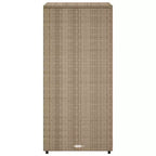 vidaXL Armoire de rangement de terrasse Organisateur d'outils Meuble d'extérieur en résine tressée