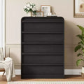 45 Arched White 5-Drawer Dresser, Curved Wood Chest for Bedroom, Living Room and Nursery