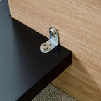 Table basse moderne MAYEERTY avec structure tenon-mortaise pour petit salon, appartement