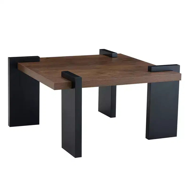 Table basse moderne MAYEERTY avec structure tenon-mortaise pour petit salon, appartement