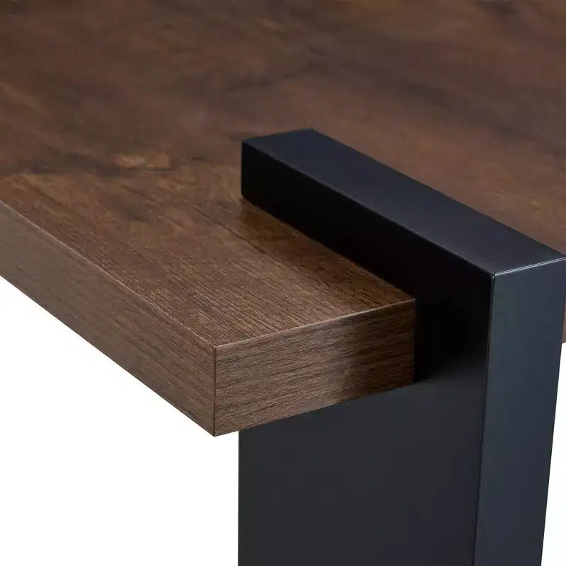 Table basse moderne MAYEERTY avec structure tenon-mortaise pour petit salon, appartement