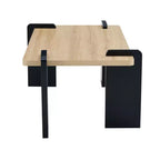 Table basse moderne MAYEERTY avec structure tenon-mortaise pour petit salon, appartement