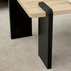 Table basse moderne MAYEERTY avec structure tenon-mortaise pour petit salon, appartement