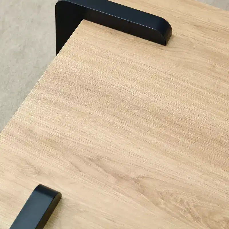 Table basse moderne MAYEERTY avec structure tenon-mortaise pour petit salon, appartement