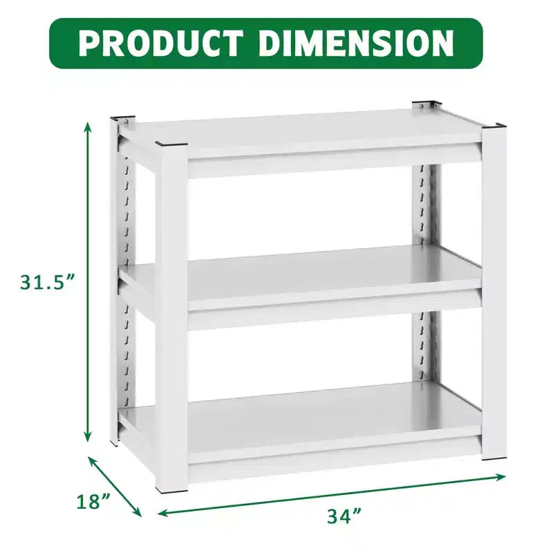 Support de bac à poissons réglable à 3 niveaux VIYET 31 - Support d'aquarium en métal robuste de 181 kg pour aquariums de 75 à 114 litres, blanc antique avec patins de protection de sol