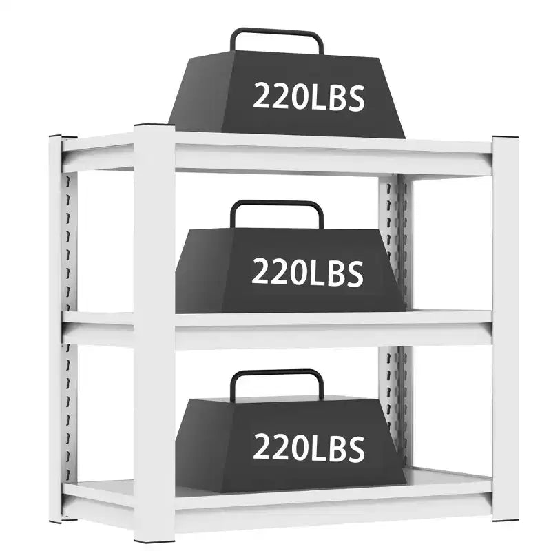 Support de bac à poissons réglable à 3 niveaux VIYET 31 - Support d'aquarium en métal robuste de 181 kg pour aquariums de 75 à 114 litres, blanc antique avec patins de protection de sol