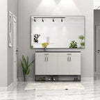 60x36 Inch Rectangle Bathroom Mirror with Aluminum Frame, Large Wall Mounted Mirror for Horizontal or Vertical Hanging, Bathroom Living Room Decor