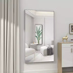 60x36 Inch Rectangle Bathroom Mirror with Aluminum Frame, Large Wall Mounted Mirror for Horizontal or Vertical Hanging, Bathroom Living Room Decor
