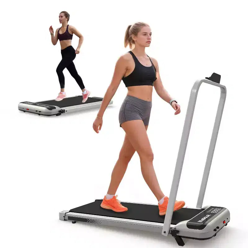 Okak 3-IN-1 Under Desk Treadmill with Remote Control & LED Display, Folding Treadmill with Incline, Walking Pad with Handle Bar