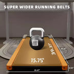 Tapis de marche incliné à 6 % Okak avec écran LED, tapis de course sous le bureau avec support vertical, tapis de course portable pour la maison, le bureau, noir