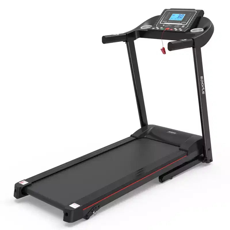 Tapis de course pliable Okak avec inclinaison et écran LCD 5 pouces, tapis de course portable avec musique Bluetooth, tapis de marche pour homme, femme, noir