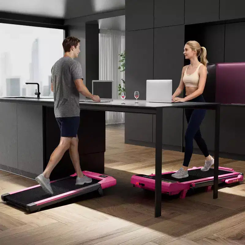 DeerRun Édition Q2 Tapis de course intelligent incliné à 7 % pour la maison et la course légère, cadeau de Saint-Valentin